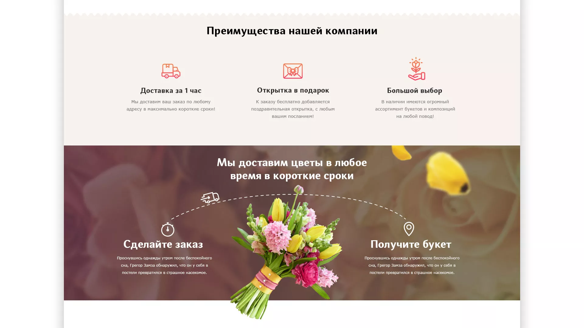 Создание интернет-магазина «Букет-онлайн» по цветам в Валуйках